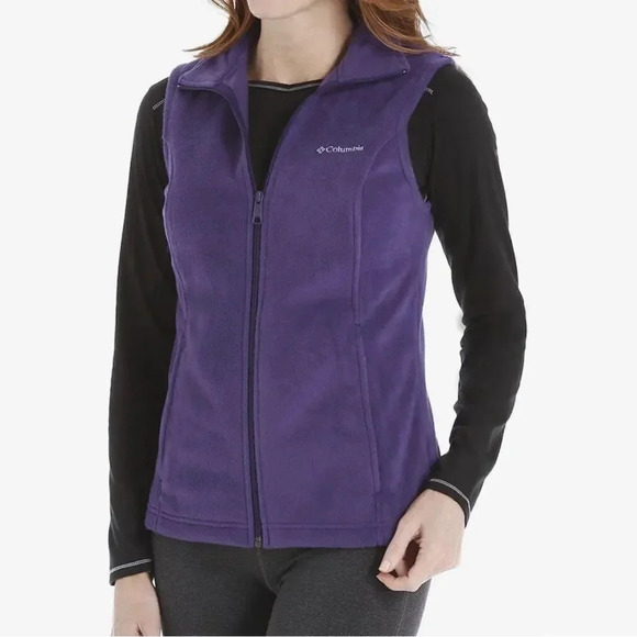 Columbia Benton Springs purple color sleeves vest women’s Size M - Picture 1 of 10